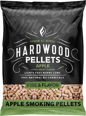 Fire & Flavor 100% Natural Hardwood Pellets for Smoking