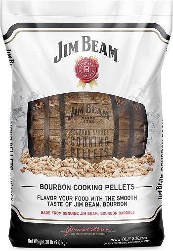 Jim Beam Bourbon Barrel Barbecue Smoker Oak Cooking Pellets for Grilling