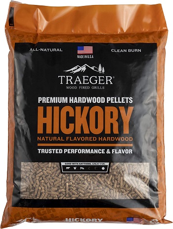 Traeger Grills Hickory 100% All Natural Wood Pellets for Smokers and Pellet Grills