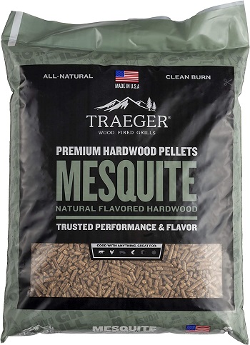 Traeger Grills Mesquite 100% All Natural Wood Pellets for Smokers and Pellet Grills