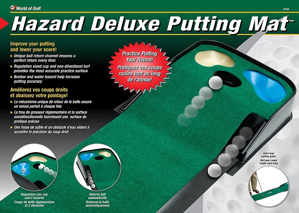 jef world of golf hazard deluxe office putting set