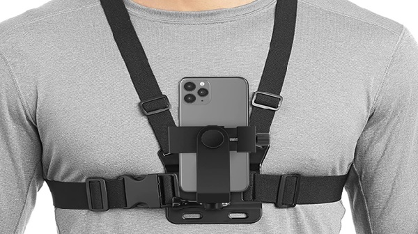 mobile phone chest strap mount