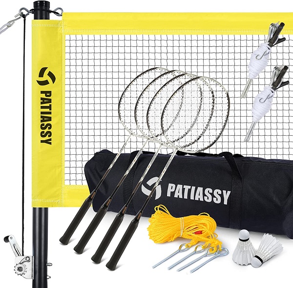 patiassy professional portable badminton racket