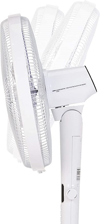 Amazon Basics Oscillating Dual Blade Standing Pedestal Fan