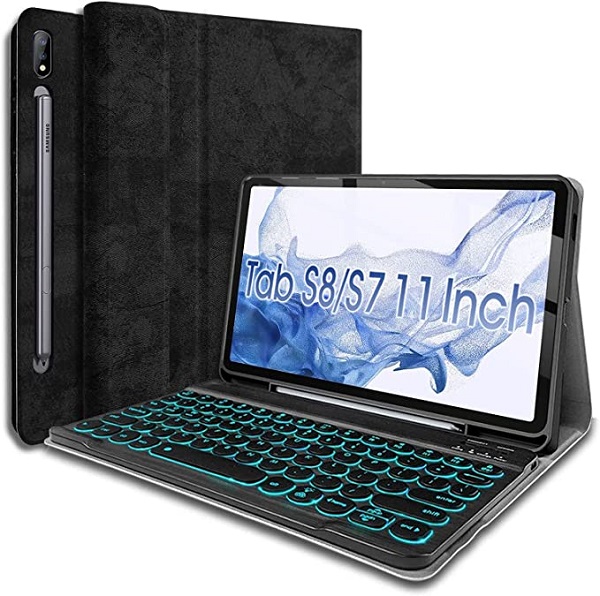 Backlit Keyboard Case for Samsung Galaxy Tab S7 2020 11 inch