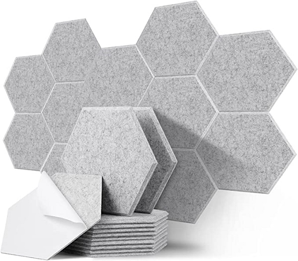 High Density Sound Proof Panels for Wall and Ceiling Regular Hexagon