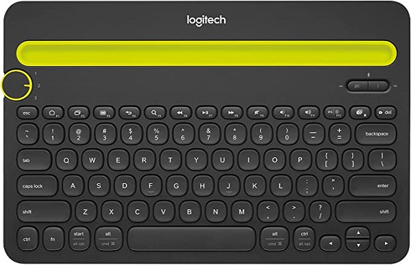 Logitech K480 Wireless Multi Device Keyboard for Windows, macOS, iPadOS, Android, or Chrome OS