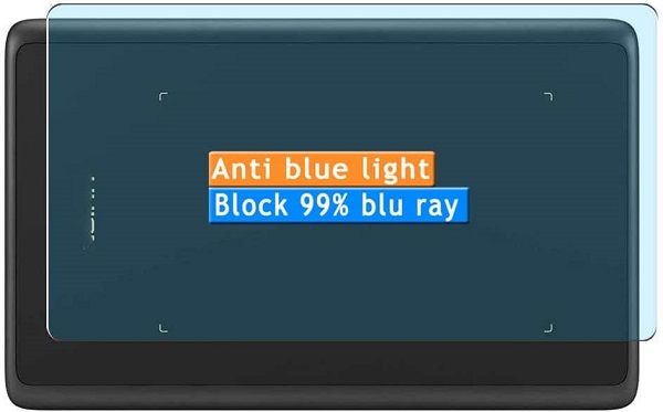 Vaxson 2 Pack Anti Blue Light Screen Protector, compatible with HUION H420X OSU Tablet