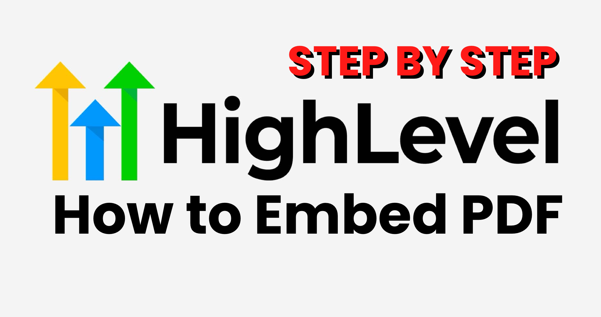 How to Embed PDF with Go High Level