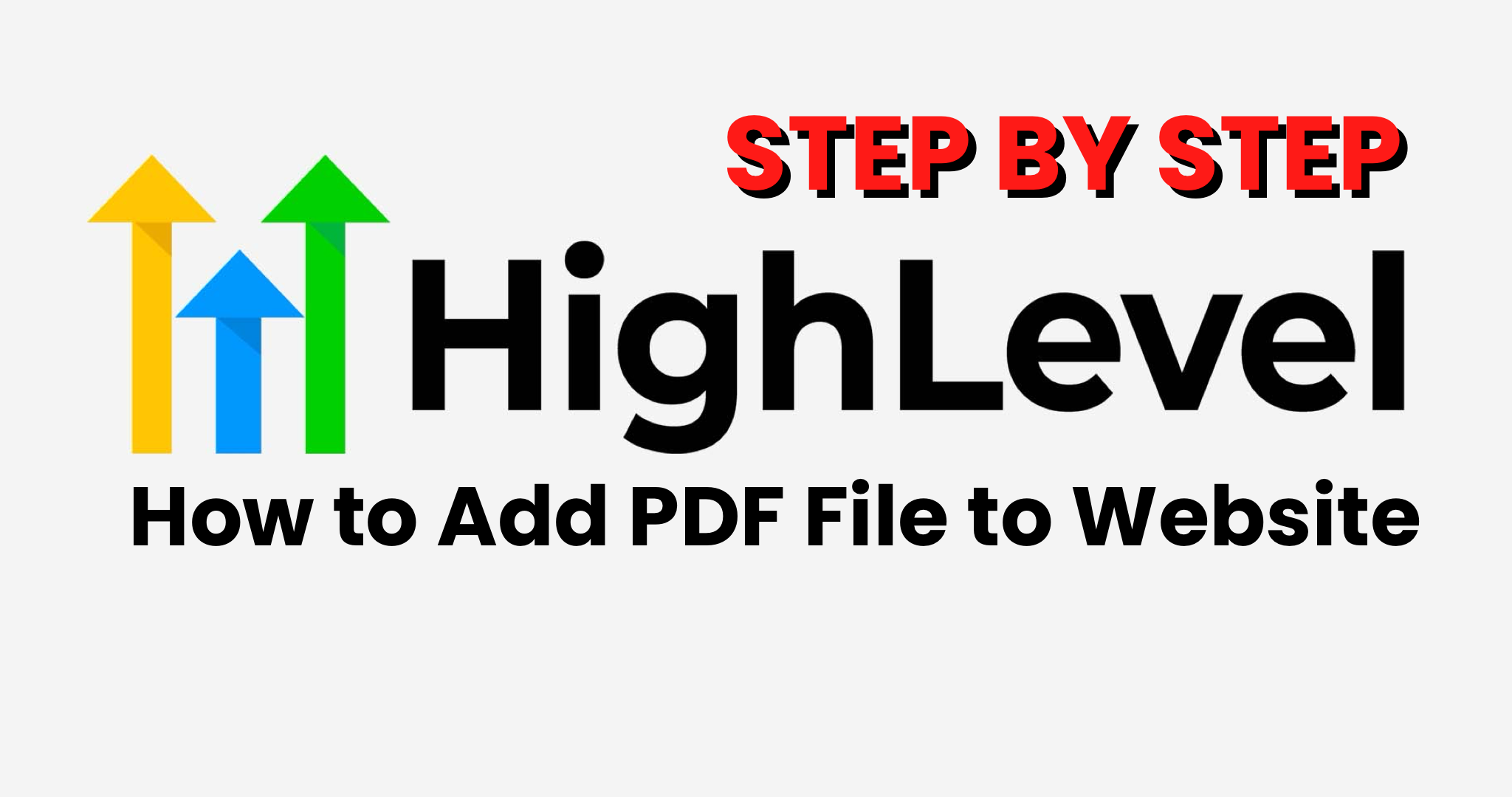 How to Add PDF File to Go High Level Website